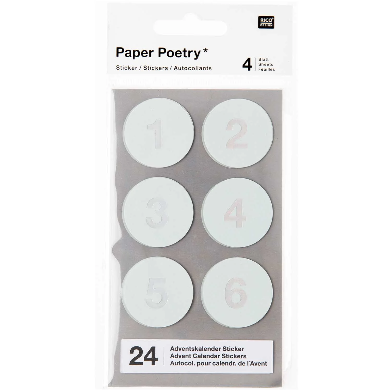 Rico Advent Calender Stickers Black - Image 4