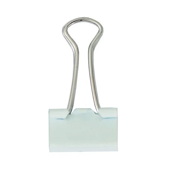 Paper Poetry Foldback Clips White 19mm