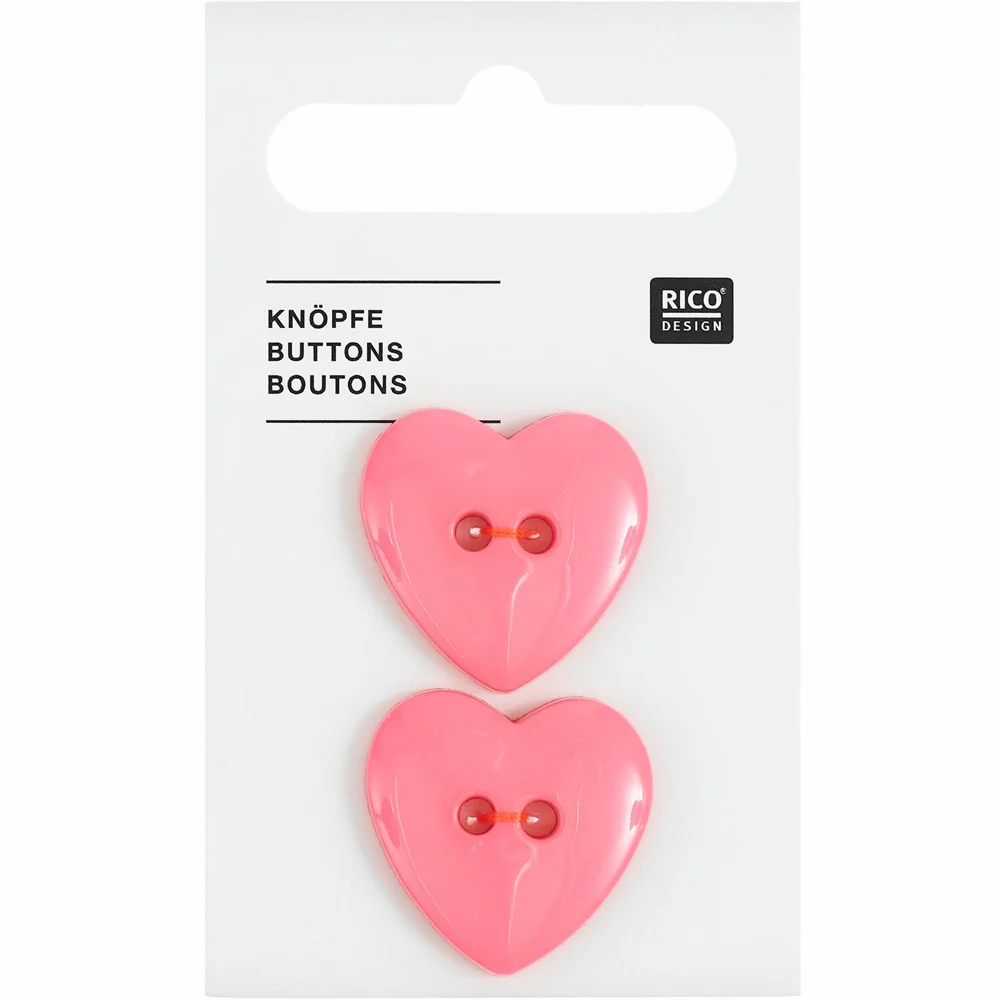 Rico Button Heart 2pc - Image 2