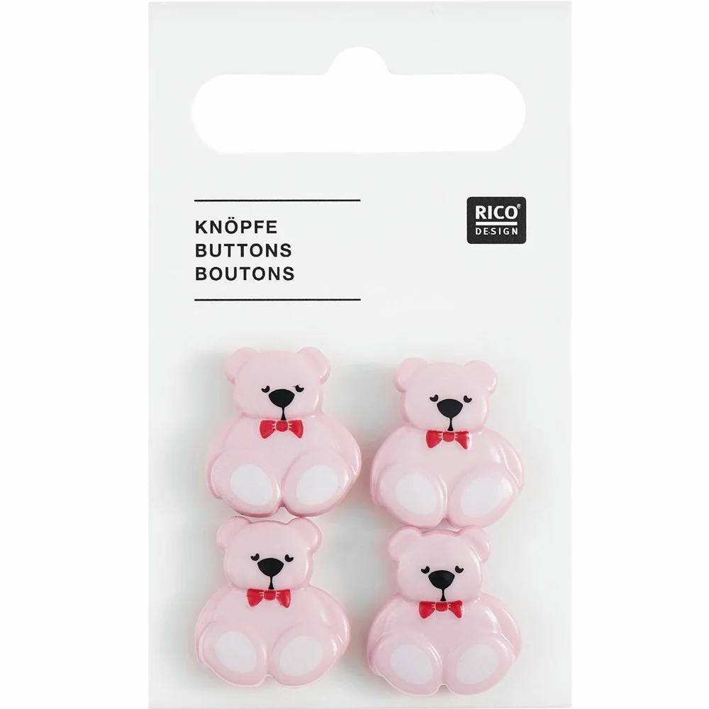 Rico Button Teddy 4pc - Image 2