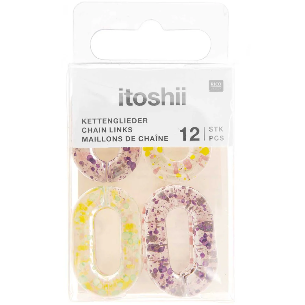 Itoshii Chain Links Paint Splatters Pastel - Image 2