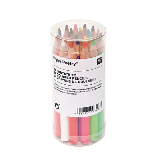 Paper Poetry Coloured Pencils Short