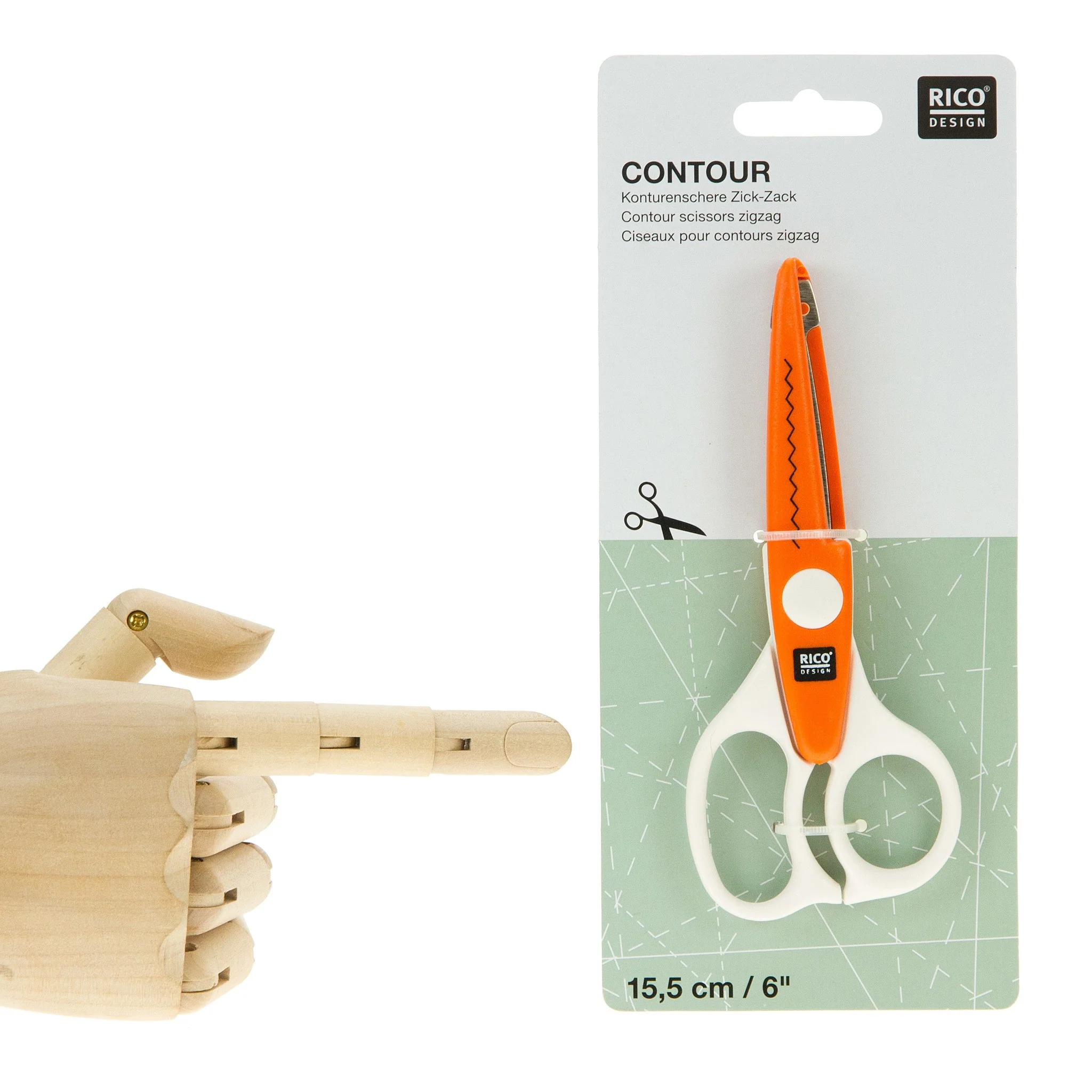 Rico Contour Scissors Zigzag - Image 2