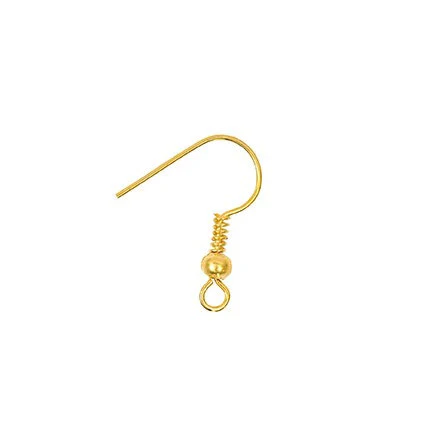 Rico Earring Hooks Gold 17mm