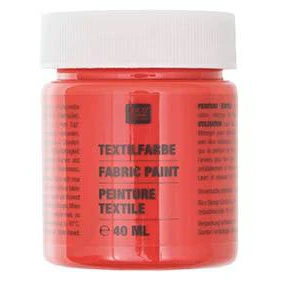 Rico Fabric Paint 40ml Brilliant Red