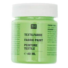 Rico Fabric Paint 40ml Neon Green