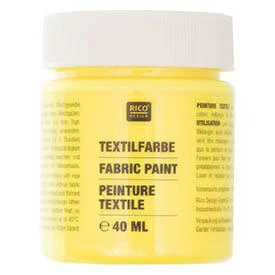 Rico Fabric Paint 40ml Neon Yellow