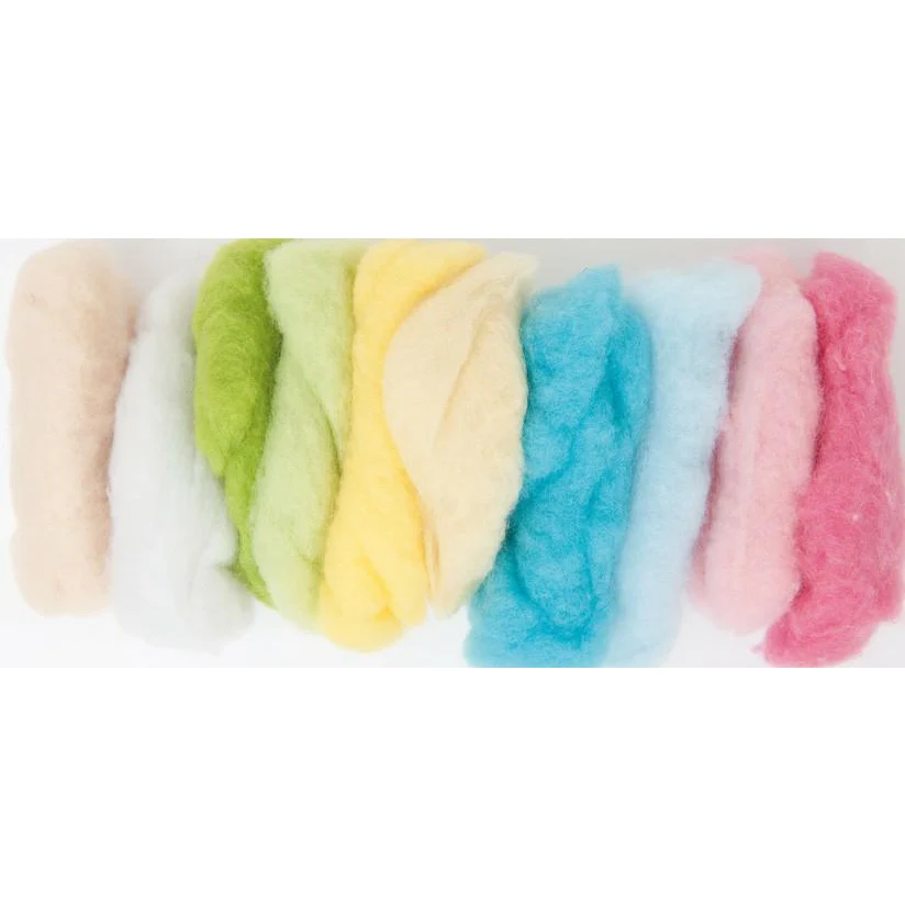 Rico Sheeps Wool Felting Mix Pastel 100g