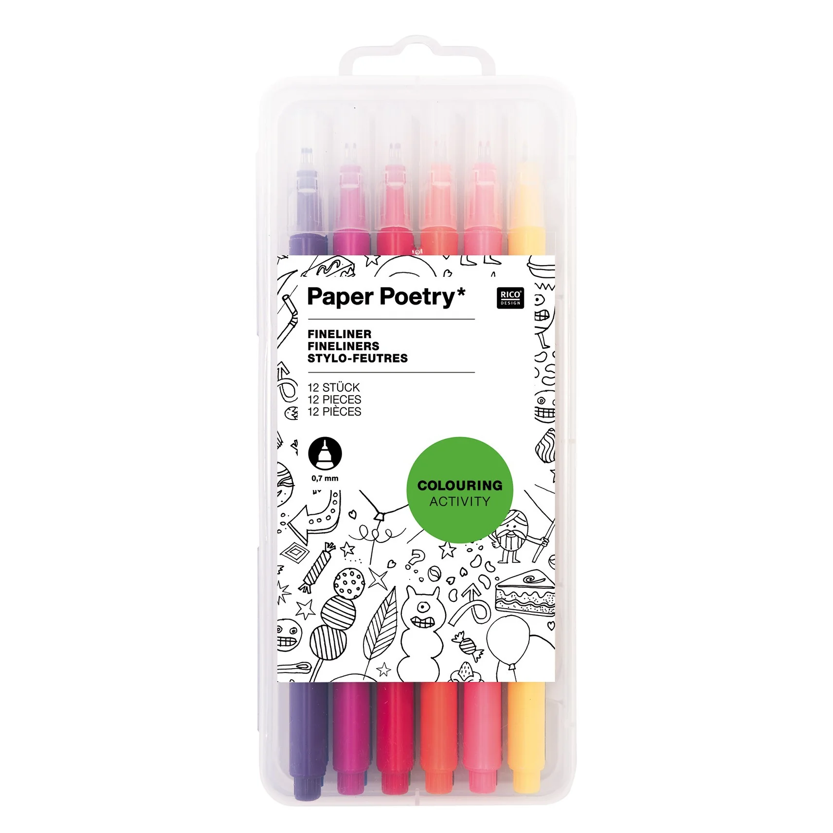 Paper Poetry Fineliners 12pk