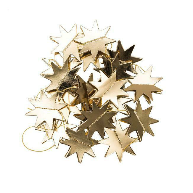 Paper Poetry Garland Stars Gold