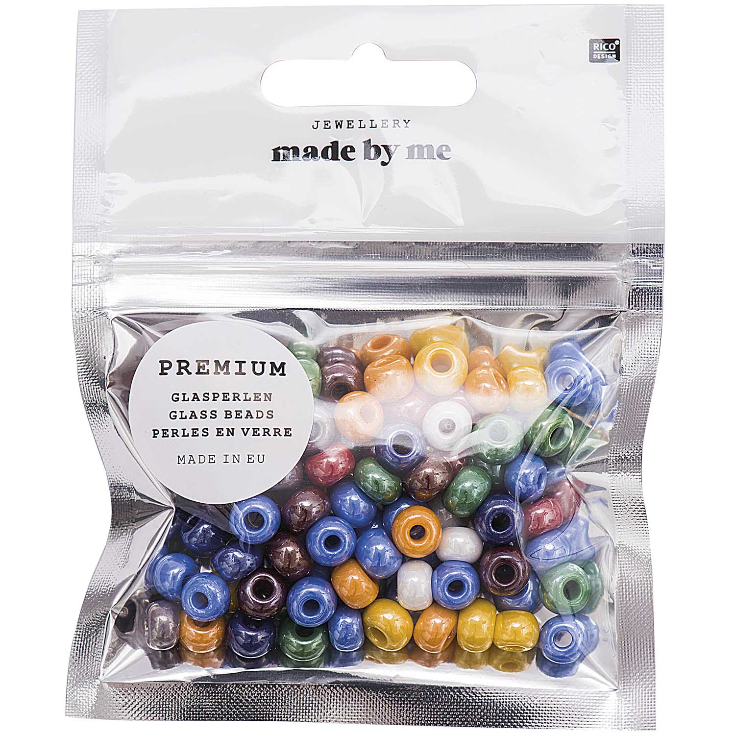 Made by Me Glass Beads Opaque Multicoloured - Image 2