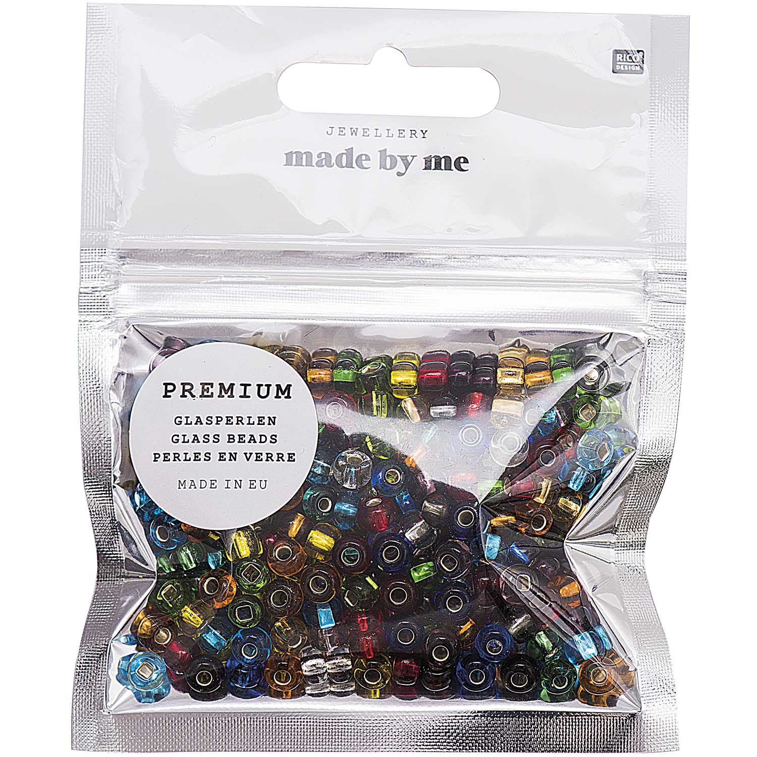 Made by Me Glass Beads Silver Coating / Multicolour - Image 2