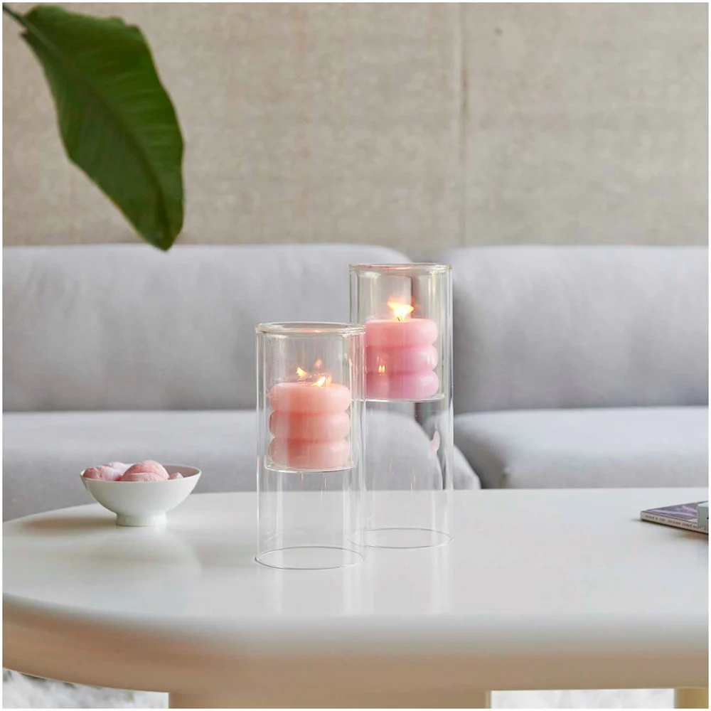 Rico Glass Lantern Candle Holder 25cm - Image 2
