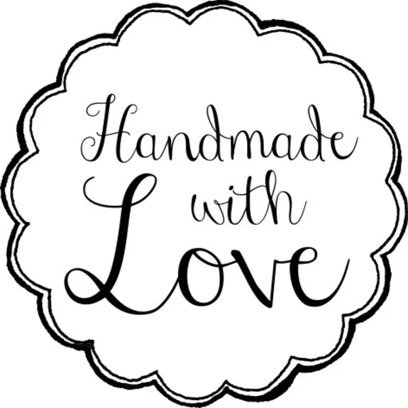 Rico Stamp Handmade With Love Round