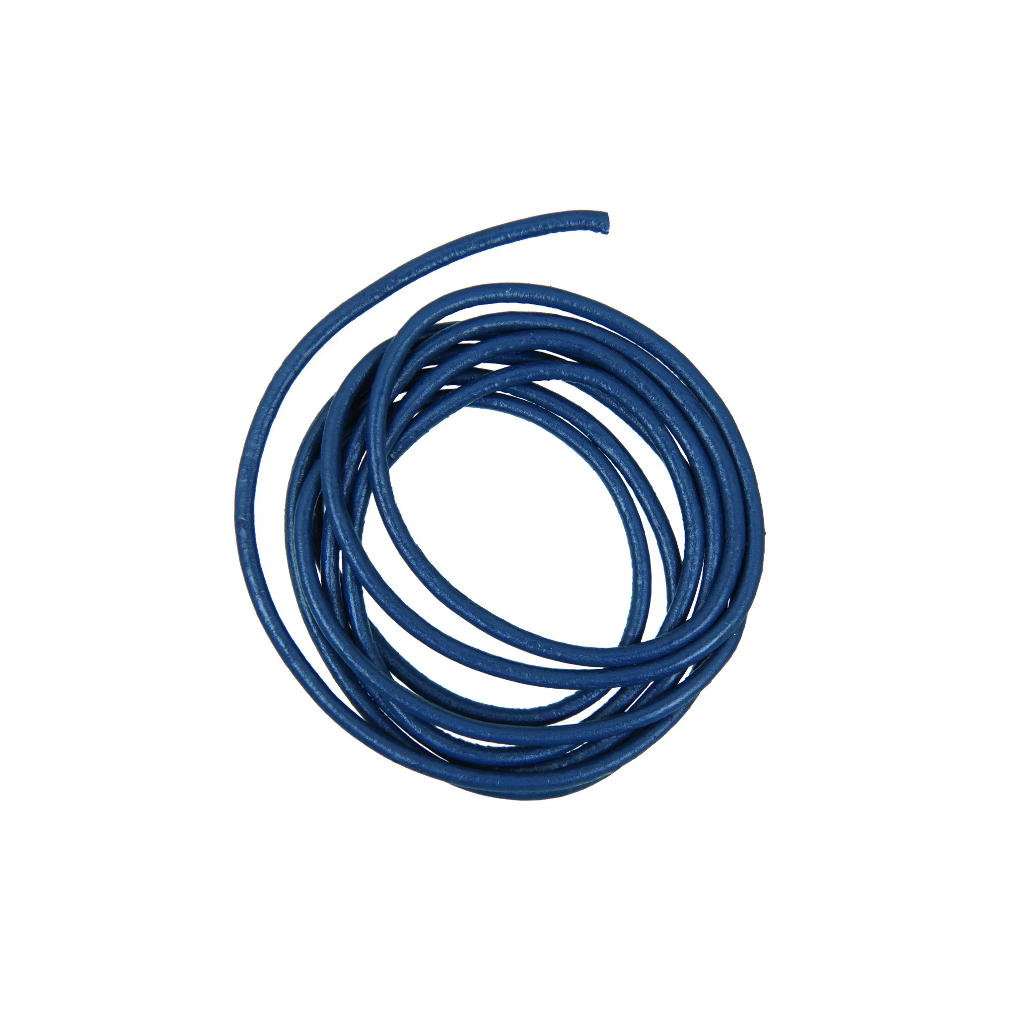 Rico Leather Cord Blue 1m