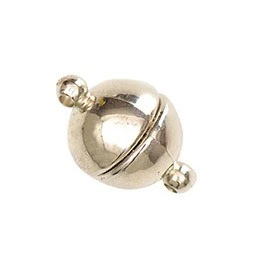 Rico Magnetic Clasp Round 12mm Silver