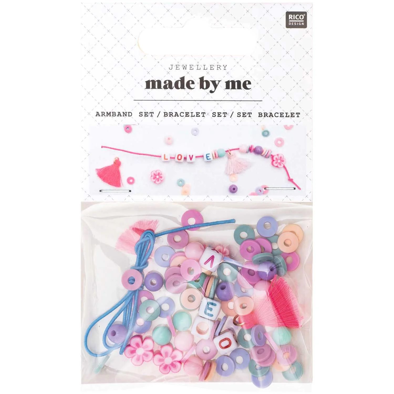 Made by Me Mini Bead Bracelet Set Love - Image 2