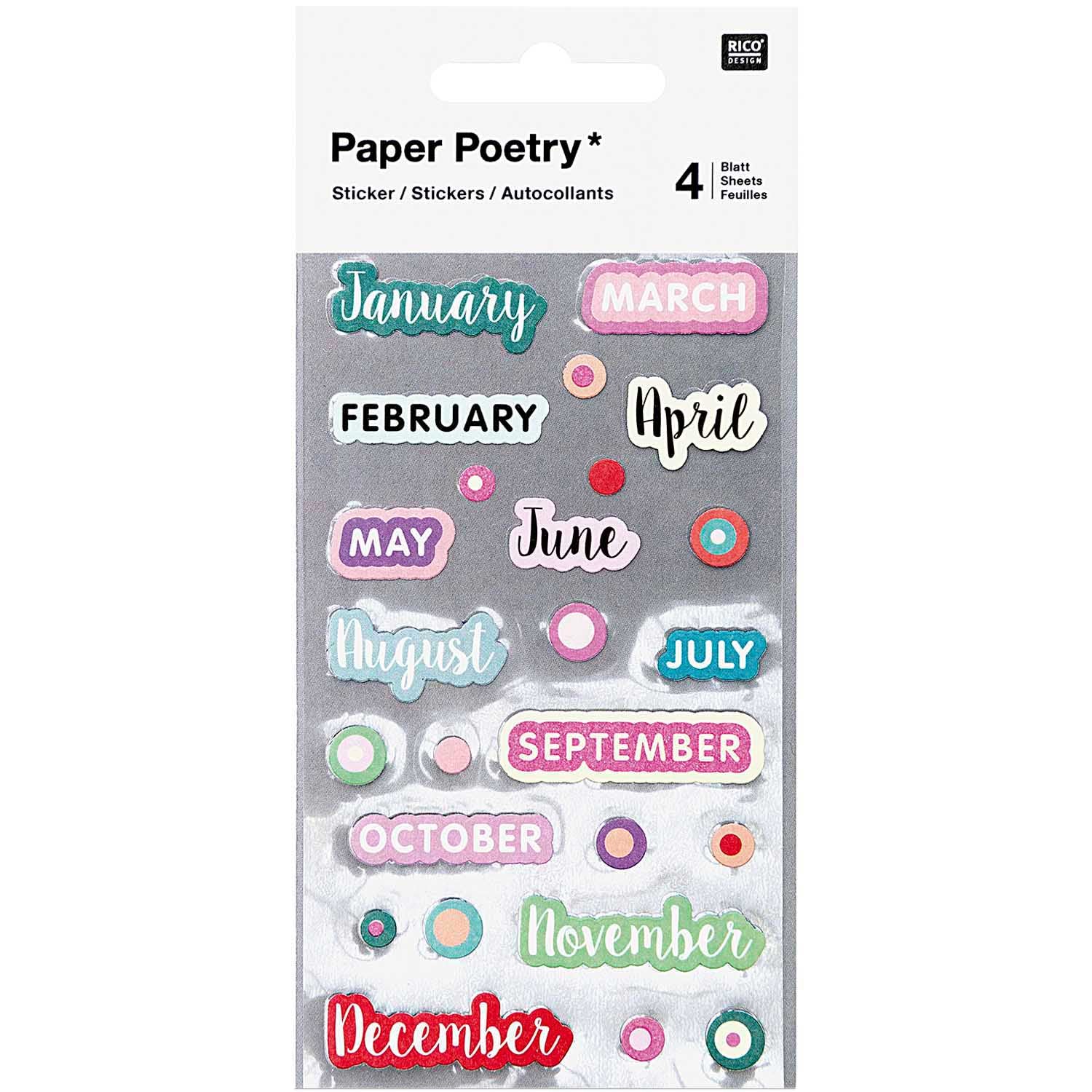 Paper Poetry Month Stickers - Image 2