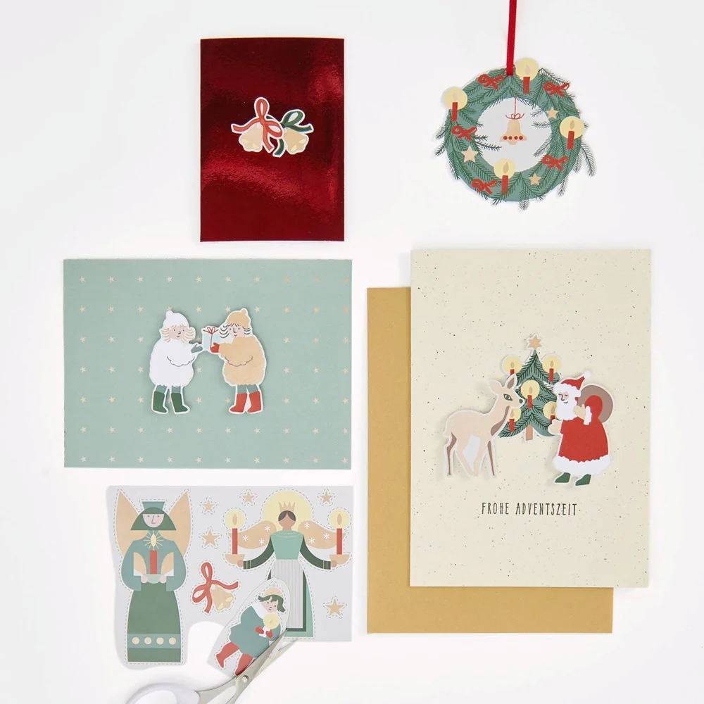 Paper Poetry Motif Paper Pad A4 Christmas Market - Image 2