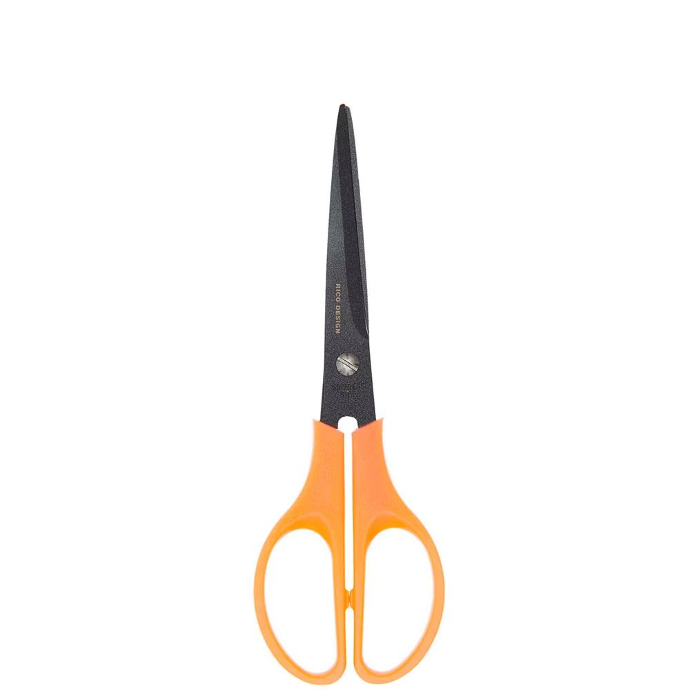 Rico Non-Stick Scissors Pointed Neon Orange - Image 2