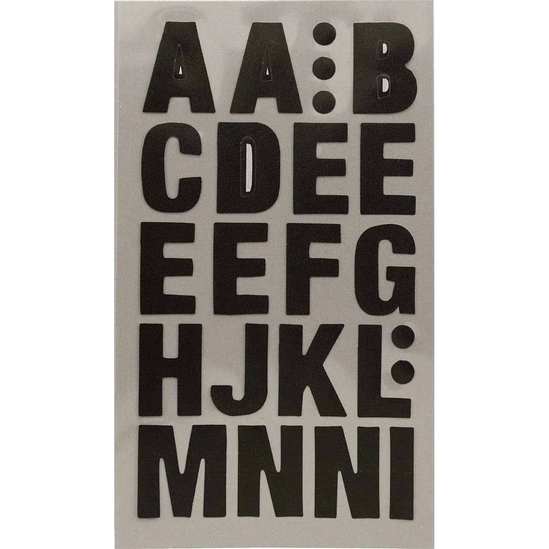 Paper Poetry Office Stick Black Letters