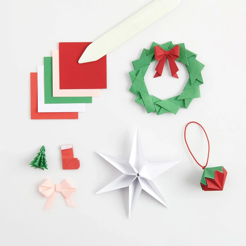 Paper Poetry Origami Paper Christmas Market 5 x 5cm - Image 3