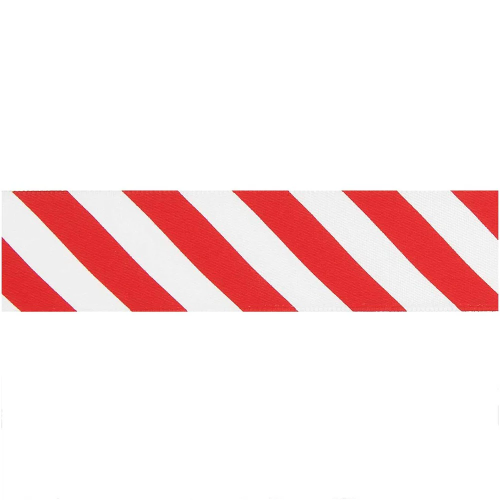Paper Poetry Satin Ribbon Stripes 25mm Red / White