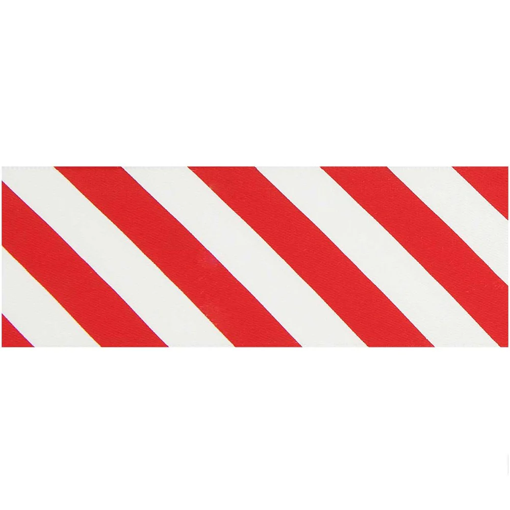 Paper Poetry Satin Ribbon Stripes 38mm Red / White
