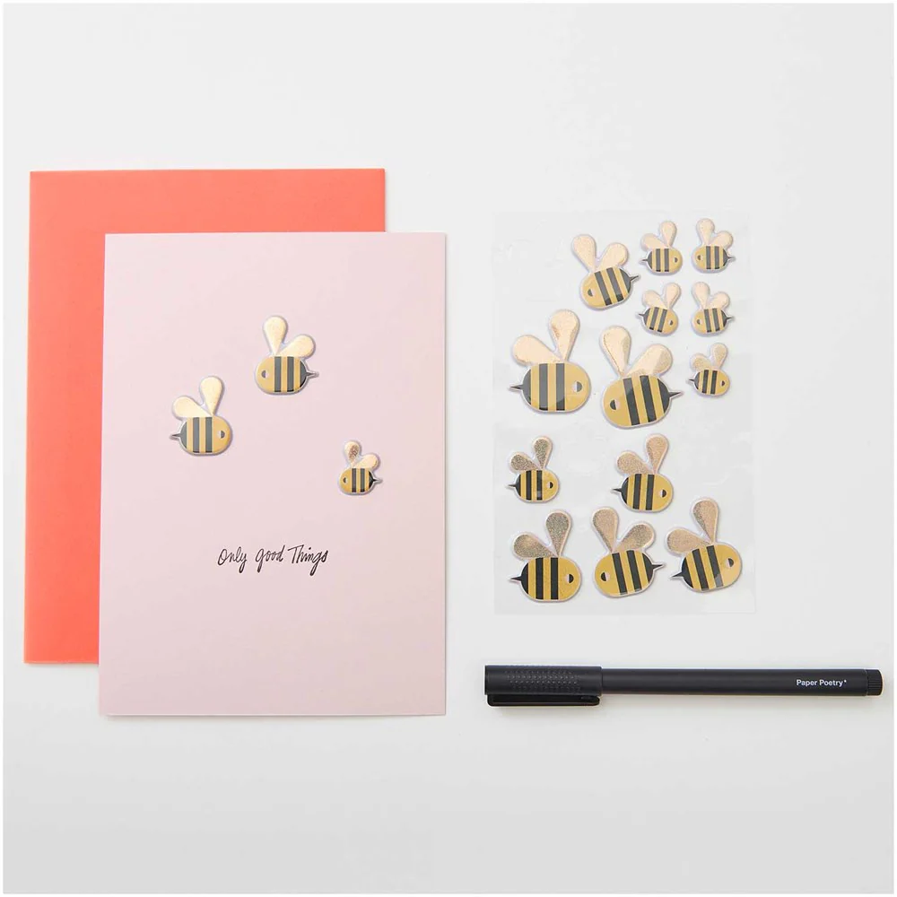 Paper Poetry 3D Bee Stickers - Image 2