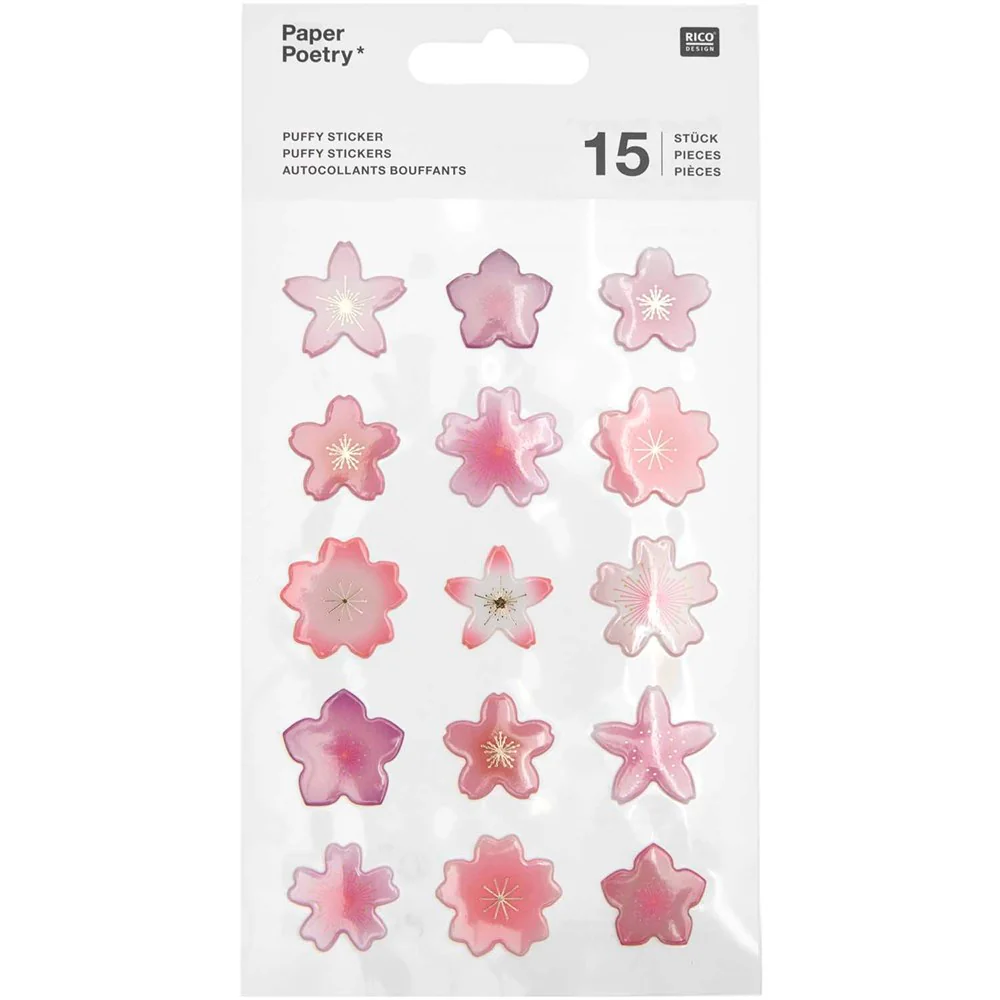 Paper Poetry Cherry Blossom Puffy Stickers - Image 2