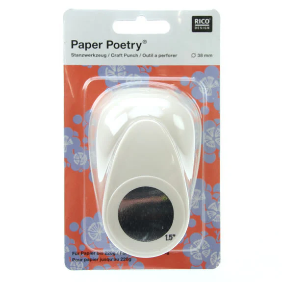 Paper Poetry Punch Circle 38mm