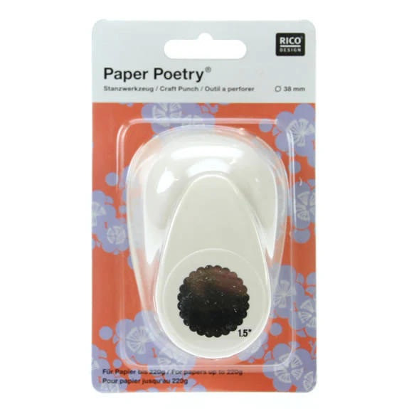 Paper Poetry Punch Scalloped Circle 38mm