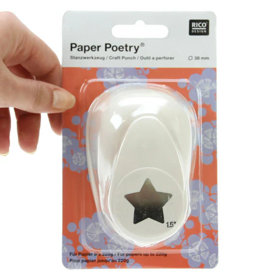 Paper Poetry Punch Star 38mm - Image 2