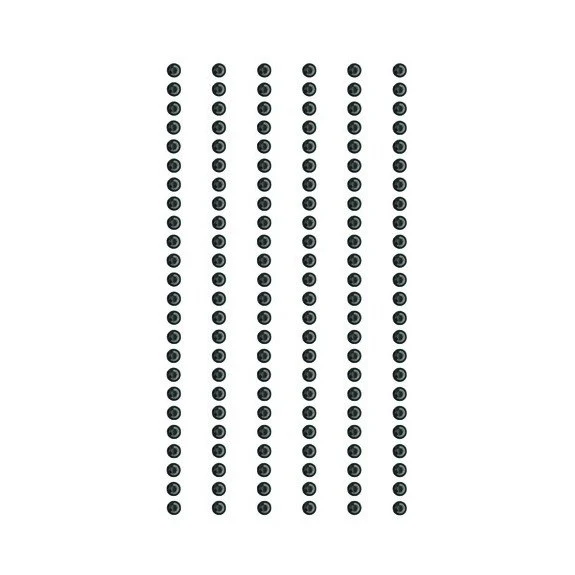 Paper Poetry 3mm Rhinestone Anthracite Stickers