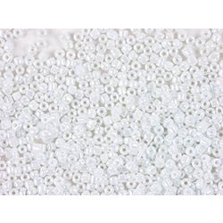 Rocailles 2mm White Iridescent Beads
