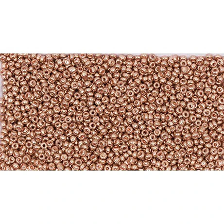 Rocailles 2mm Rose Gold Metallic Beads