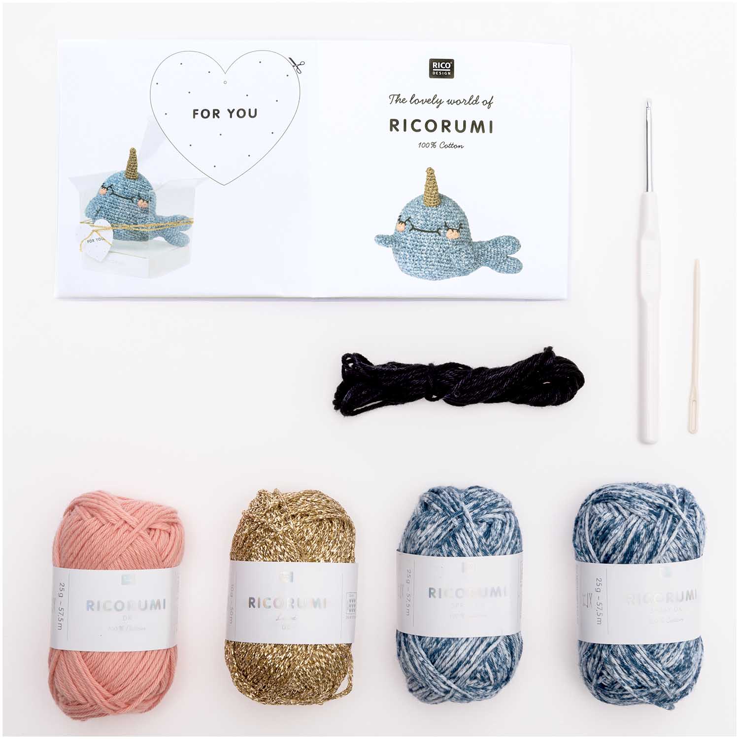 Ricorumi Animals Narwhal Crochet Set - Image 2