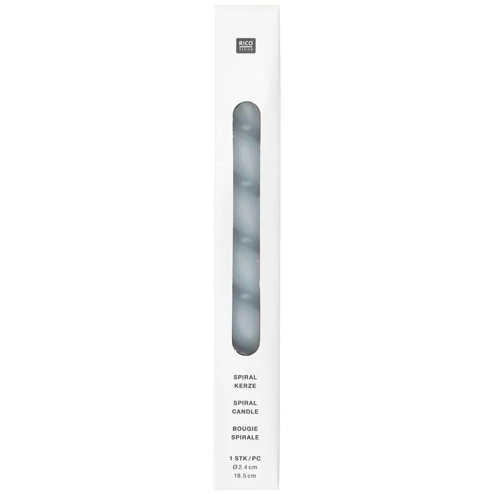 Rico Candle Spiral Soft Grey - Image 2