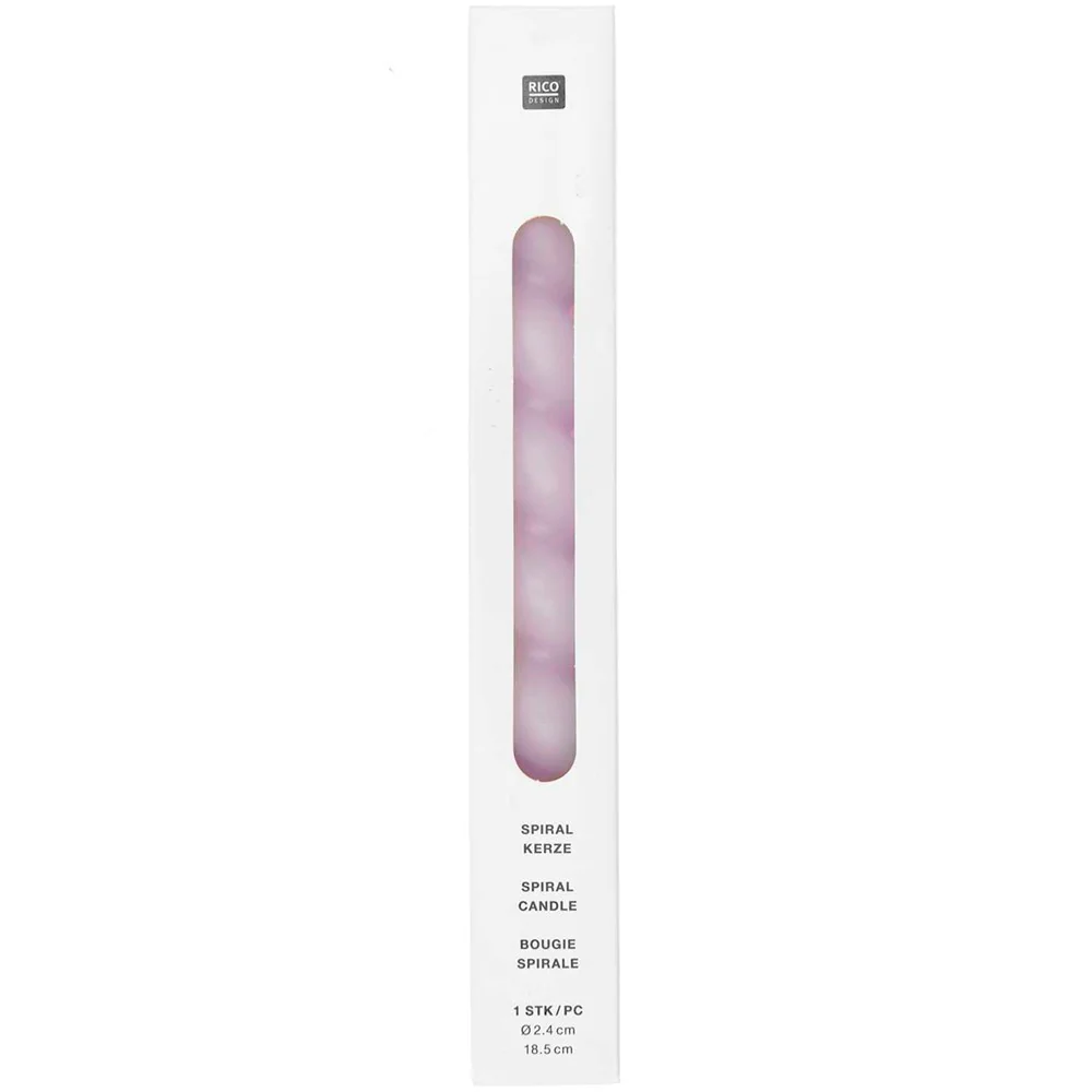 Rico Candle Spiral Soft Mauve - Image 2