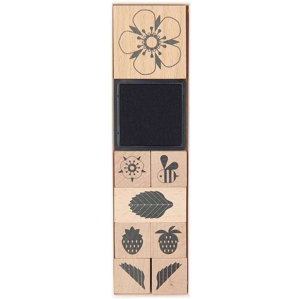 Paper Poetry Stamp Set Bees, Fruits and Flowers