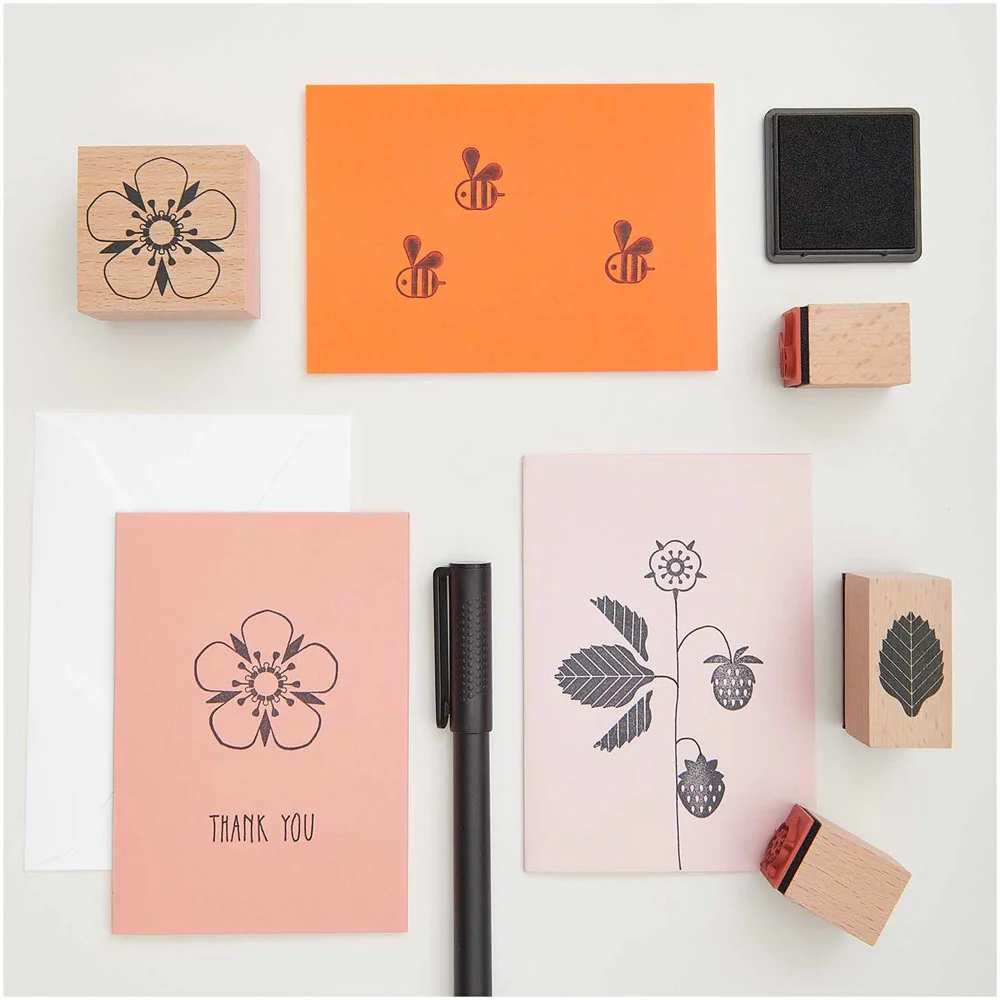Paper Poetry Stamp Set Bees, Fruits and Flowers - Image 2