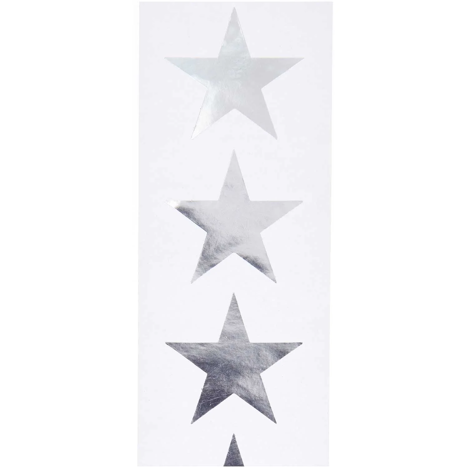 Paper Poetry Silver Star Stickers Roll - Image 2