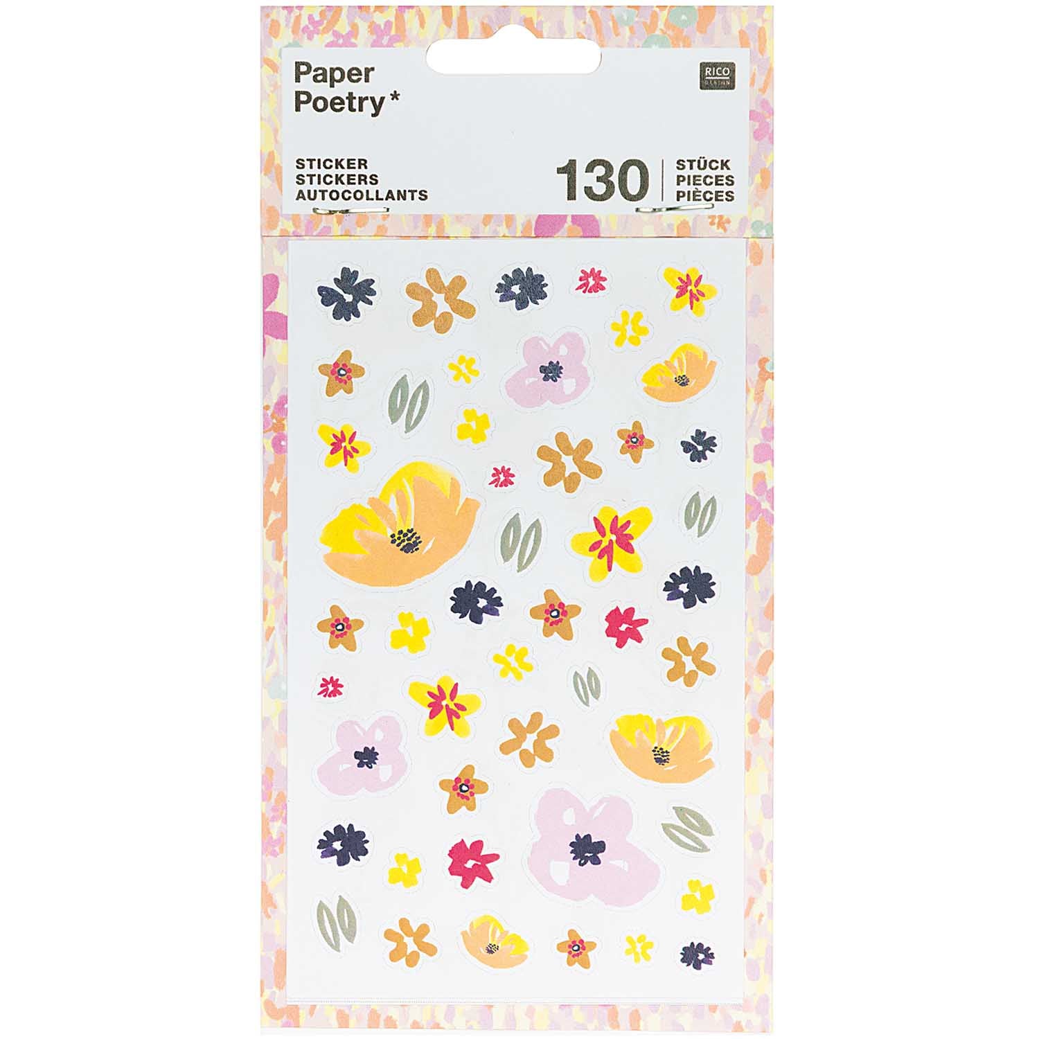 Paper Poetry Craft Flower Stickers