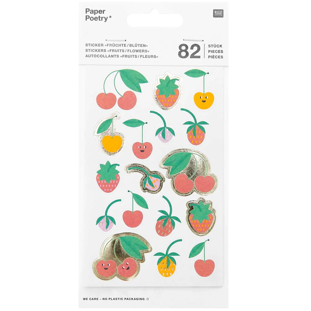 Paper Poetry Fruit / Flower Stickers