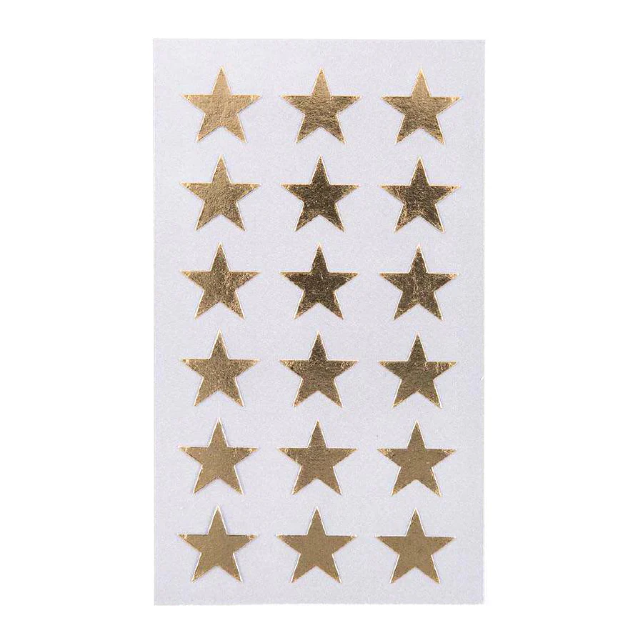 Paper Poetry 18mm Gold Star Stickers