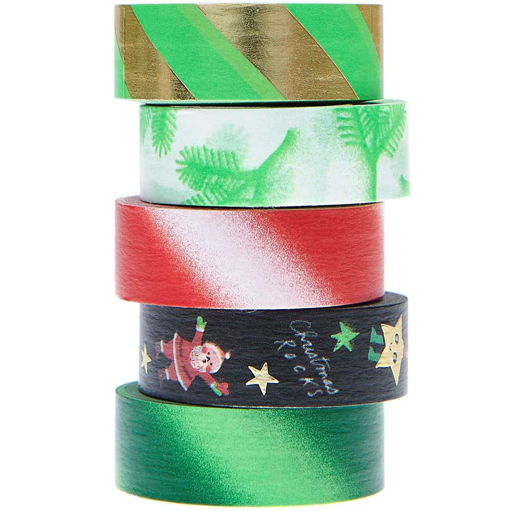 Paper Poetry Tape Set Christmas Rocks