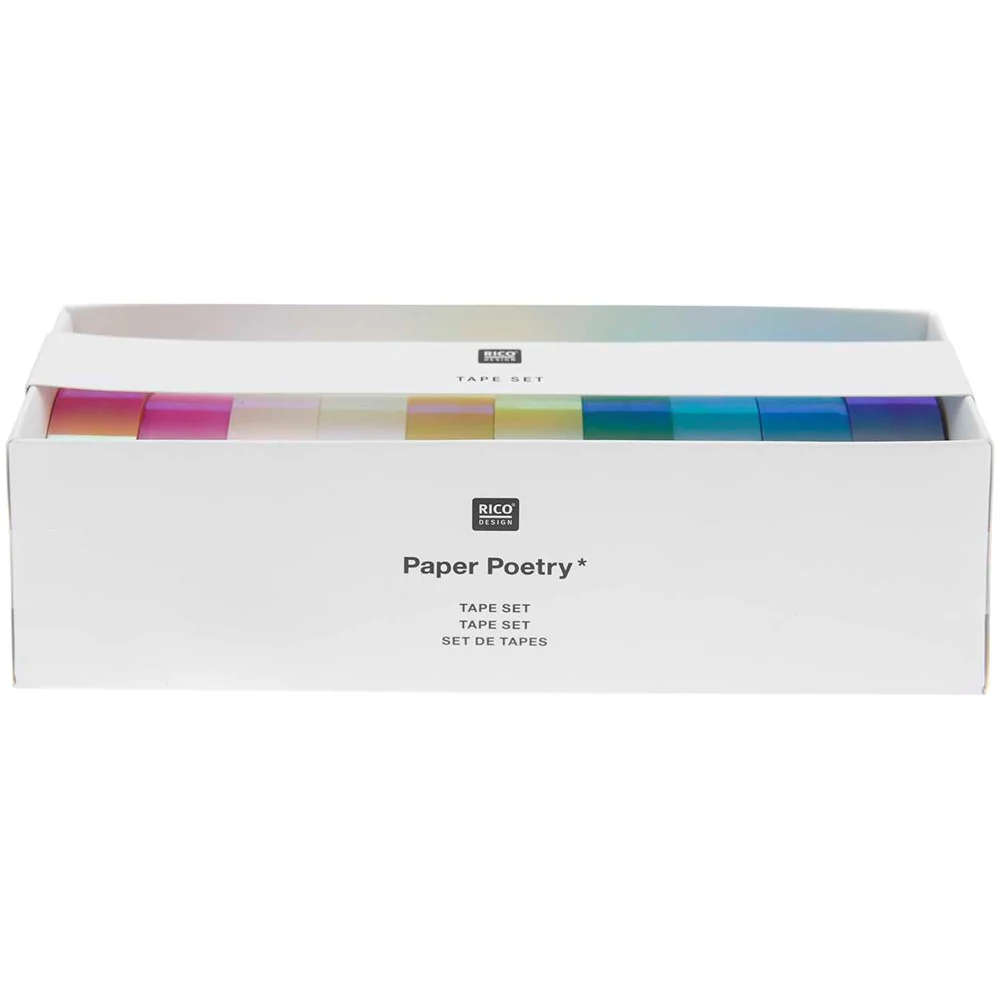 Paper Poetry Tape Set Mirror Rainbow - Image 2