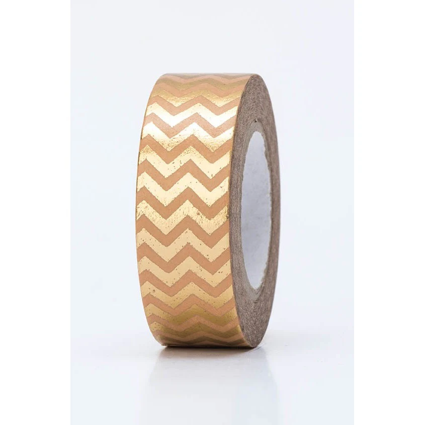 Paper Poetry Tape Hot Foil Gold ZigZag