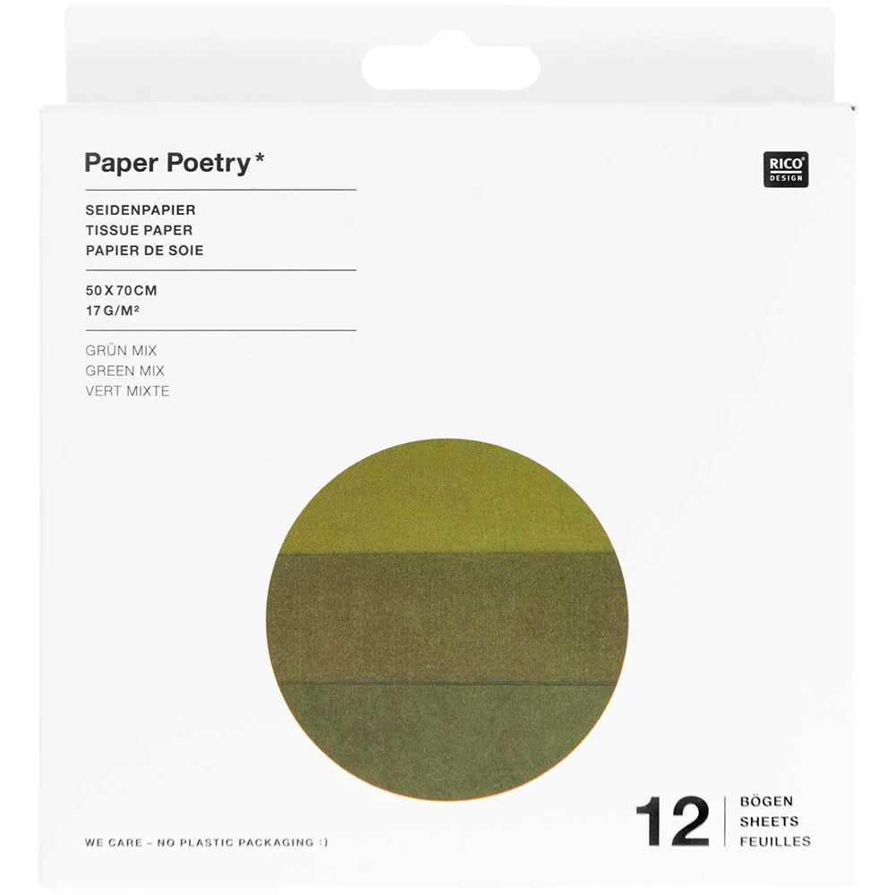 Paper Poetry Tissue Paper Green Mix - Image 2
