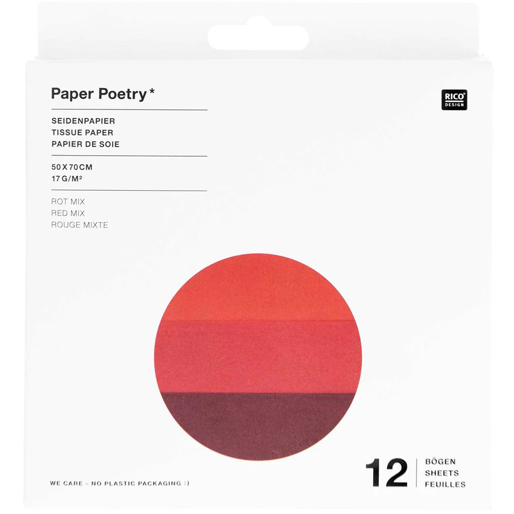 Paper Poetry Tissue Paper Red Mix - Image 2